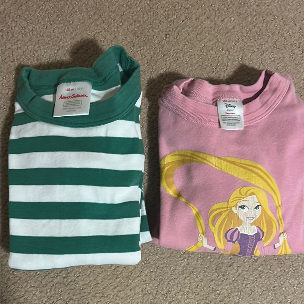 Hanna Anderson two long sleeve long pants pajamas